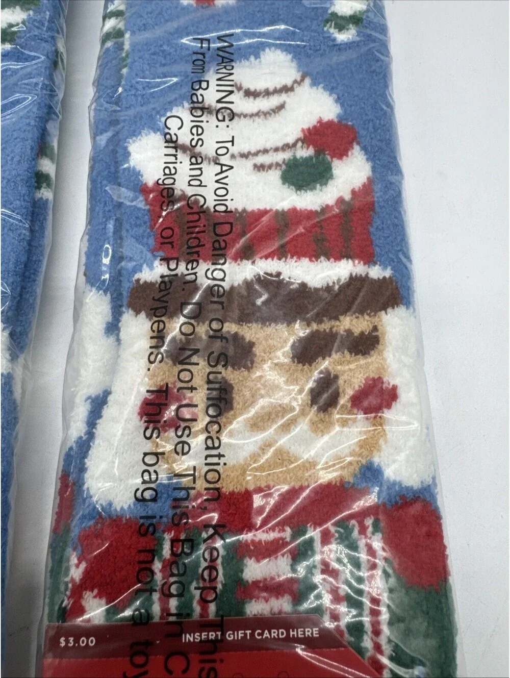 2 Pair Wondershop Men’s Cozy SUPER SOFT CREW Christmas Socks Nutcracker Giftcard